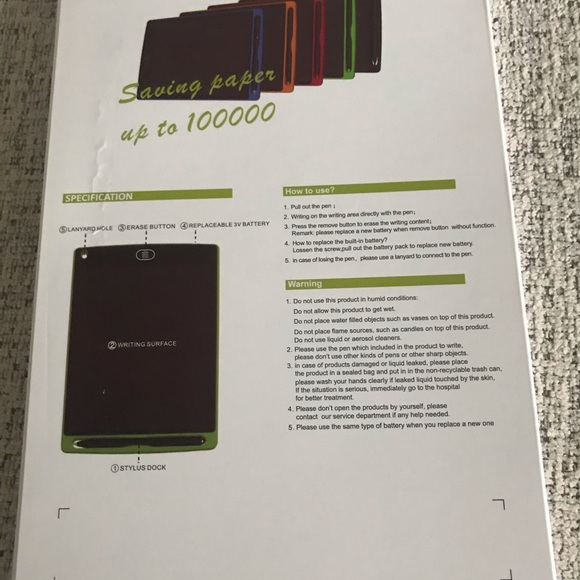 LCD writing tablet 8.5 inch drawing pad - Picture 2 of 9